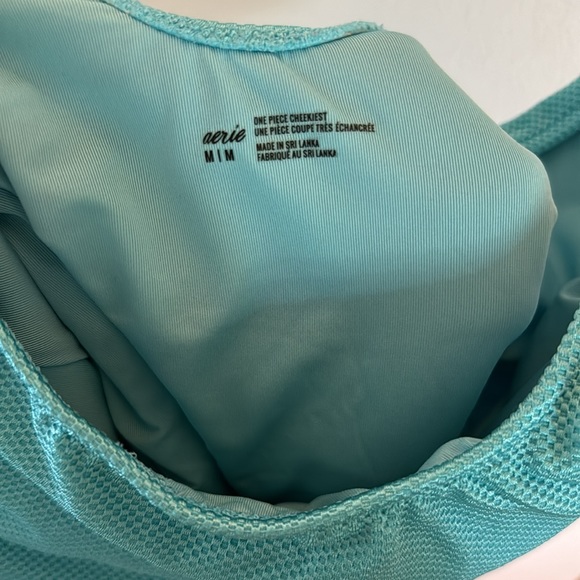 AERIE SHINE PIQUE BABEWATCH ONE PIECE SWIMSUIT - Picture 7 of 7